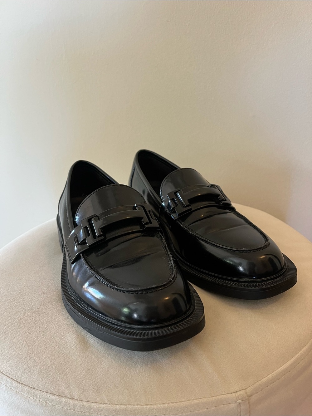 Spring Step Black Patent Loafers - Size 8